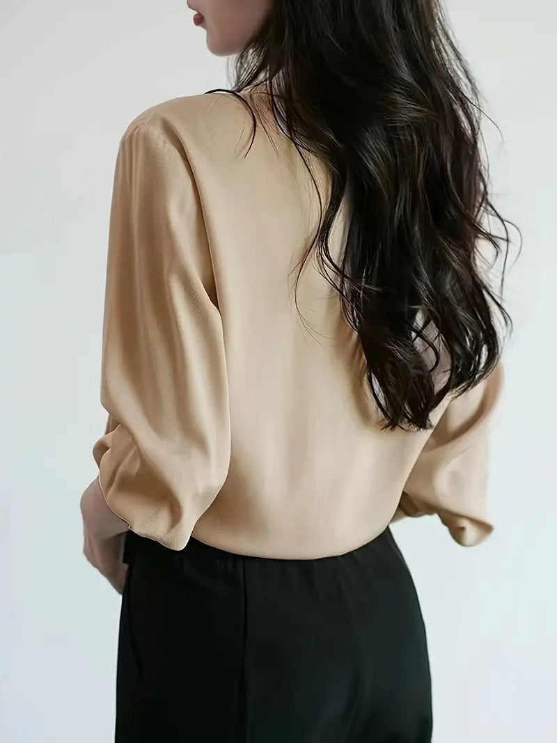 Asymmetrical Button Blouse for Women | Elentis