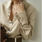 Asymmetrical Button Blouse for Women | Elentis