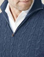 Cable Knit Zipper Sweater Long Sleeve for Men | Orivex