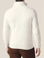 Cable Knit Zipper Sweater Long Sleeve for Men | Orivex