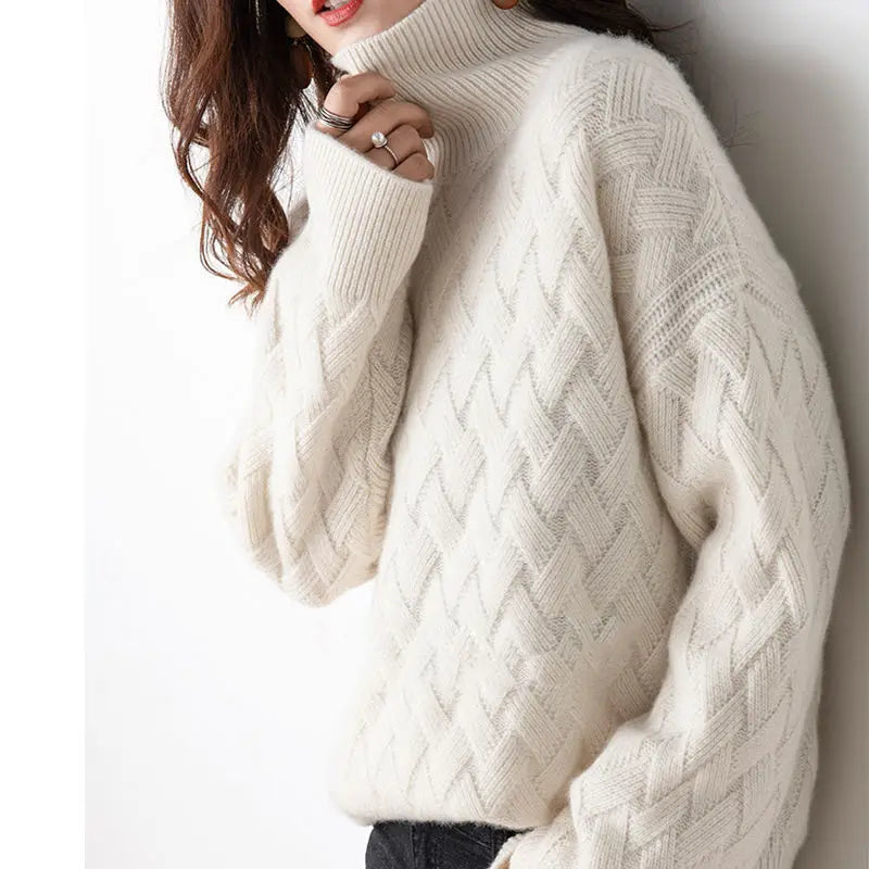 Cashmere Turtleneck Sweater Elegant For Women | Novarela