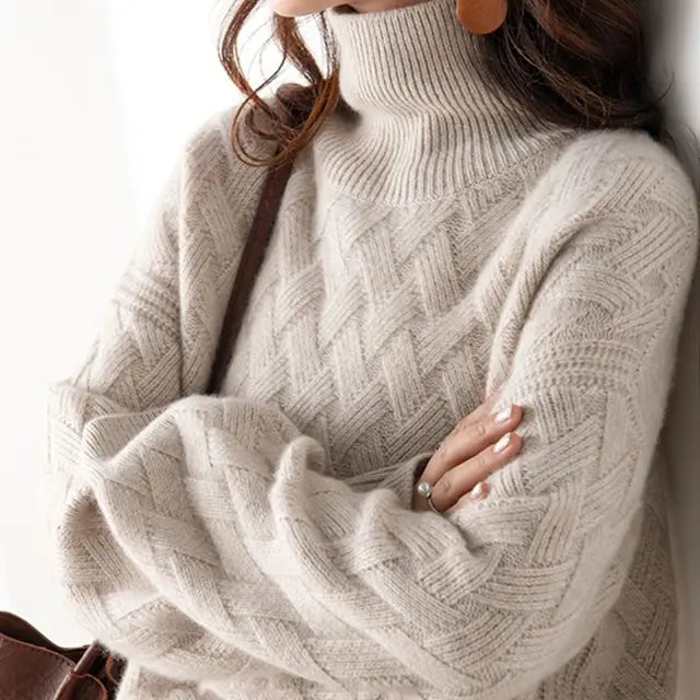 Cashmere Turtleneck Sweater Elegant For Women | Novarela
