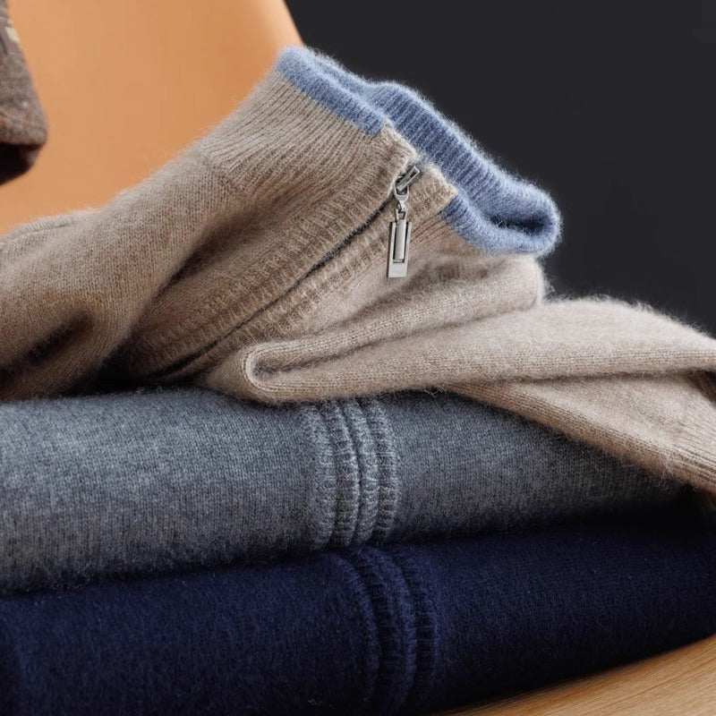 Close-Fit Zip Sweater for Men | Jeph