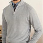 Cotton Half-Zip Sweater Long-Sleeve for Men | Neron