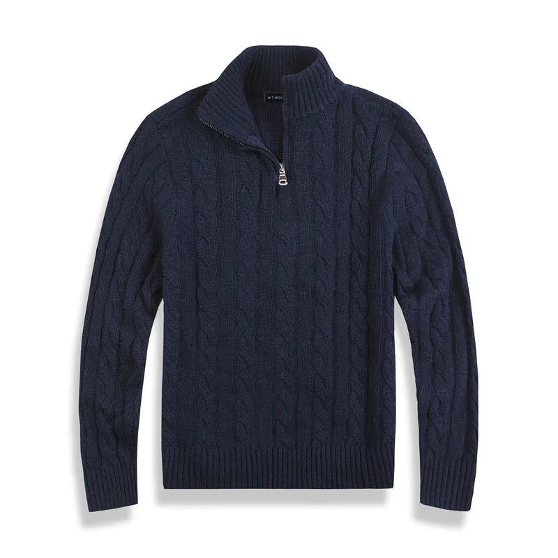 Cotton Half-Zip Sweater for Men | Stellar