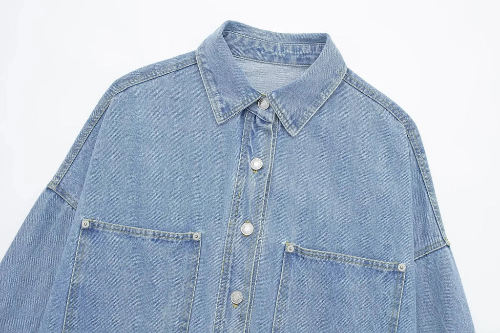 Denim Jacket Top for Women | Zandari