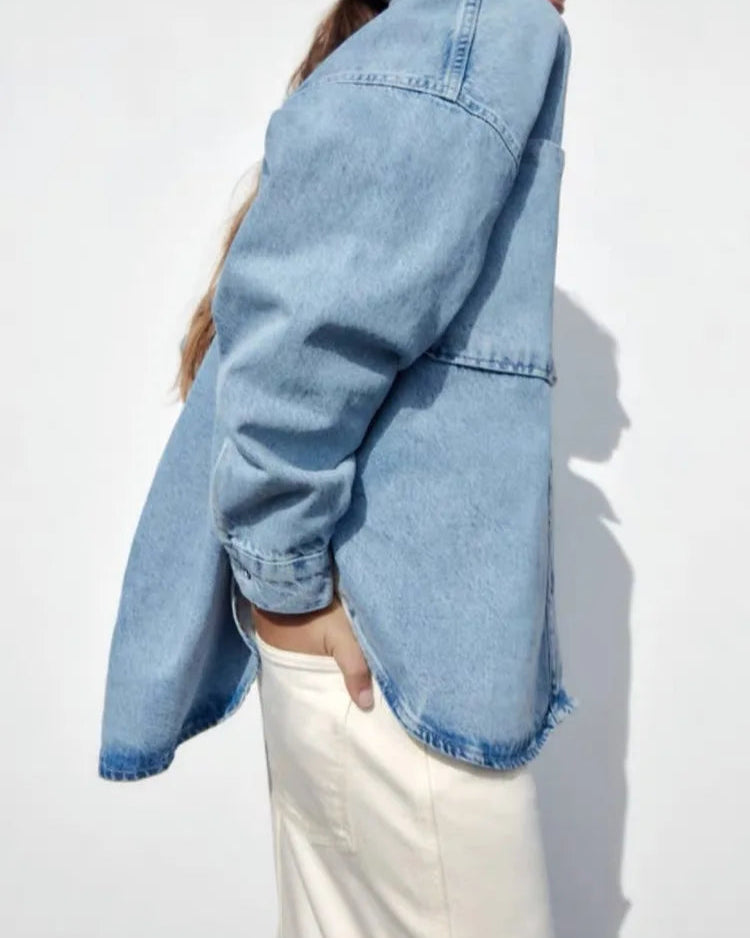 Denim Jacket Top for Women | Zandari