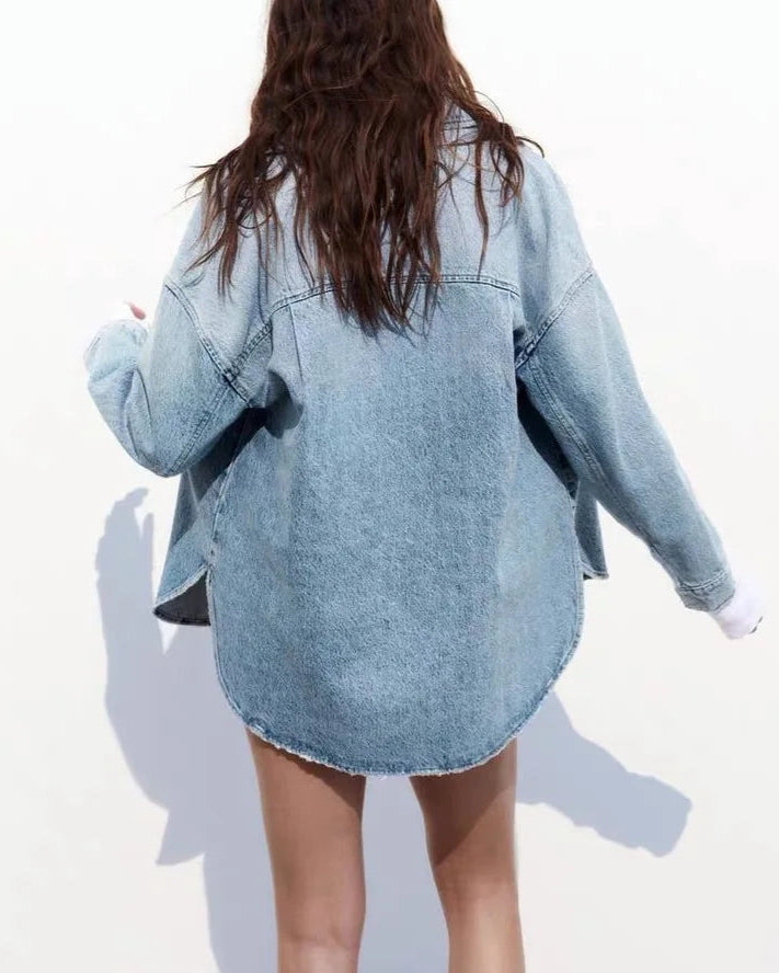 Denim Jacket Top for Women | Zandari