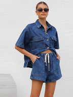 Denim Two-Piece Set for Women | Velora