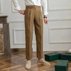 Double Pleat Italian Trousers for Men | Corve
