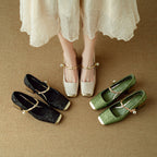 Floral Embossed Closed-Toe Heels for Women | Sophie
