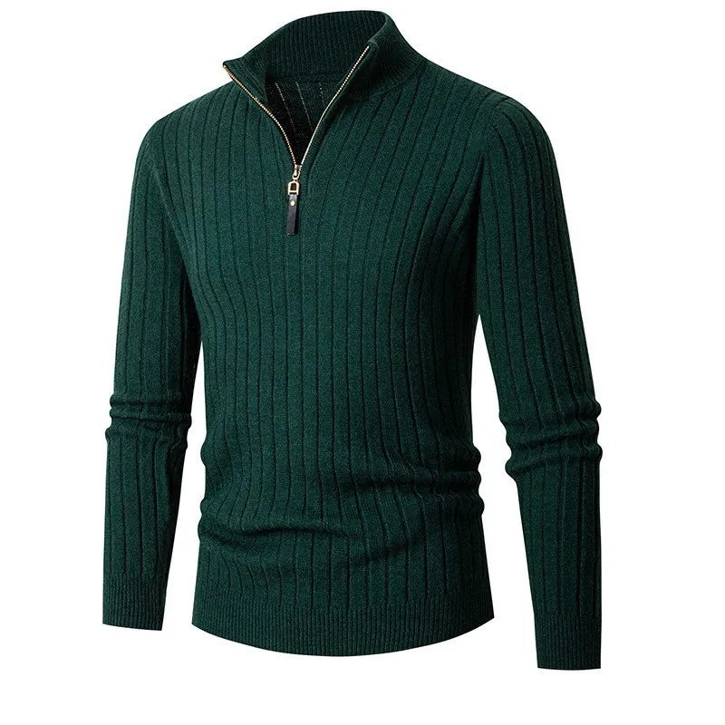 Half-Zip Cotton Sweater for Men | Lorum