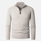 Half-Zip Cotton Sweater for Men | Lorum