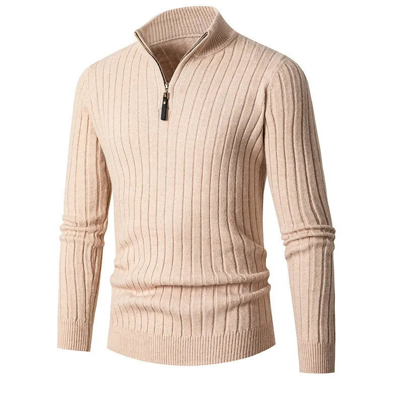 Half-Zip Cotton Sweater for Men | Lorum