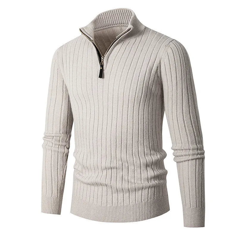 Half-Zip Cotton Sweater for Men | Lorum