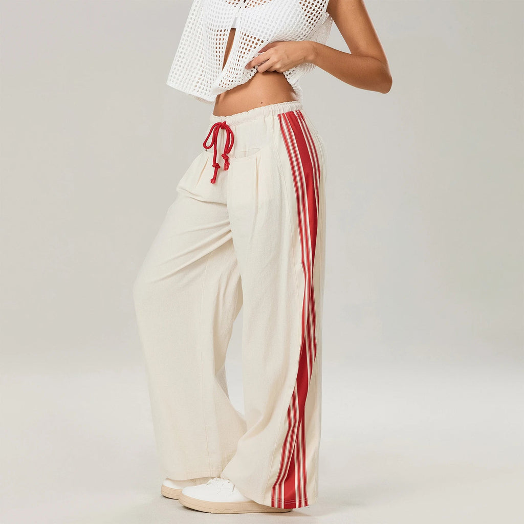 High-Waist Striped Jogger Pants for Women | Kyla