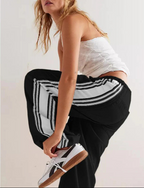 High-Waist Striped Jogger Pants for Women | Kyla