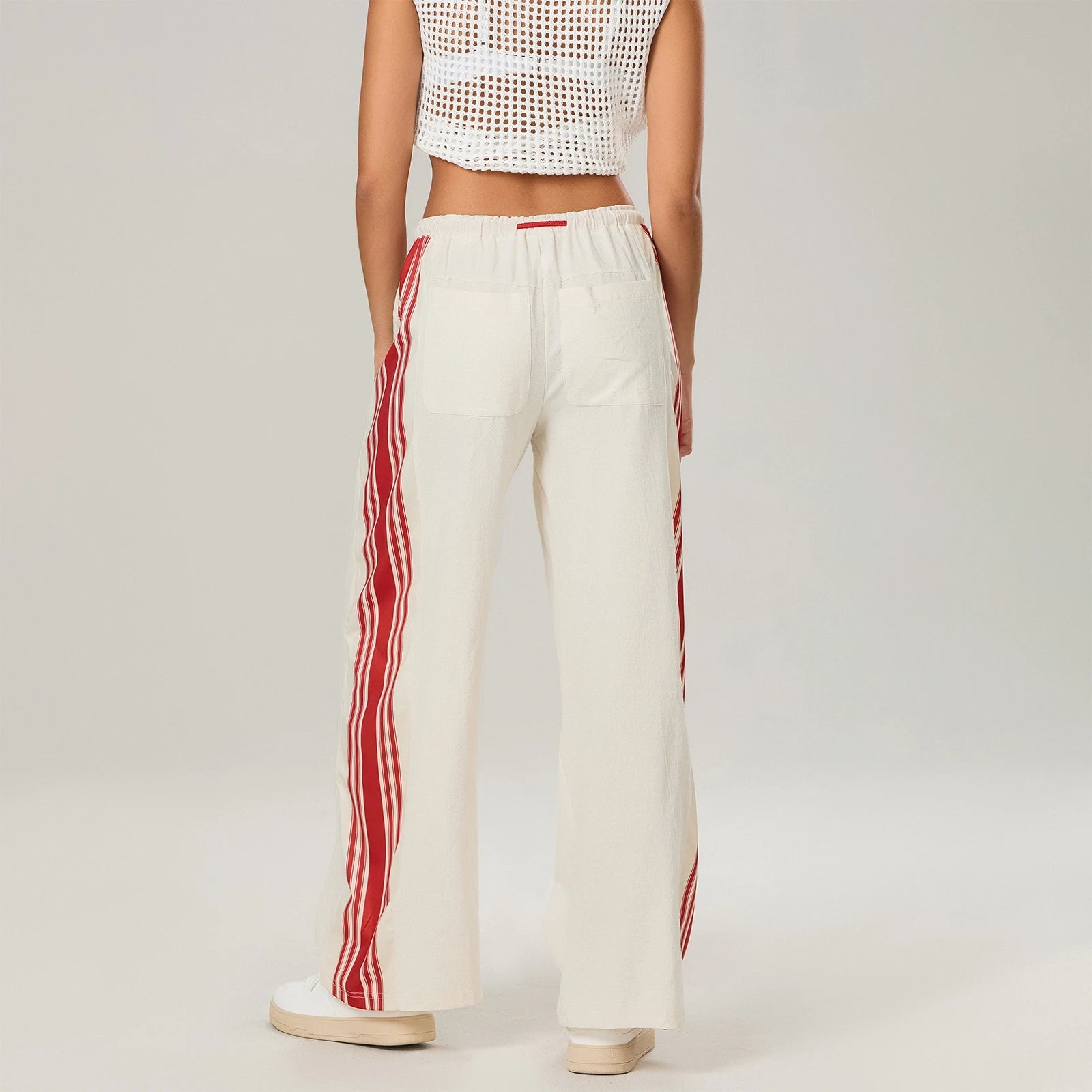 High-Waist Striped Jogger Pants for Women | Kyla