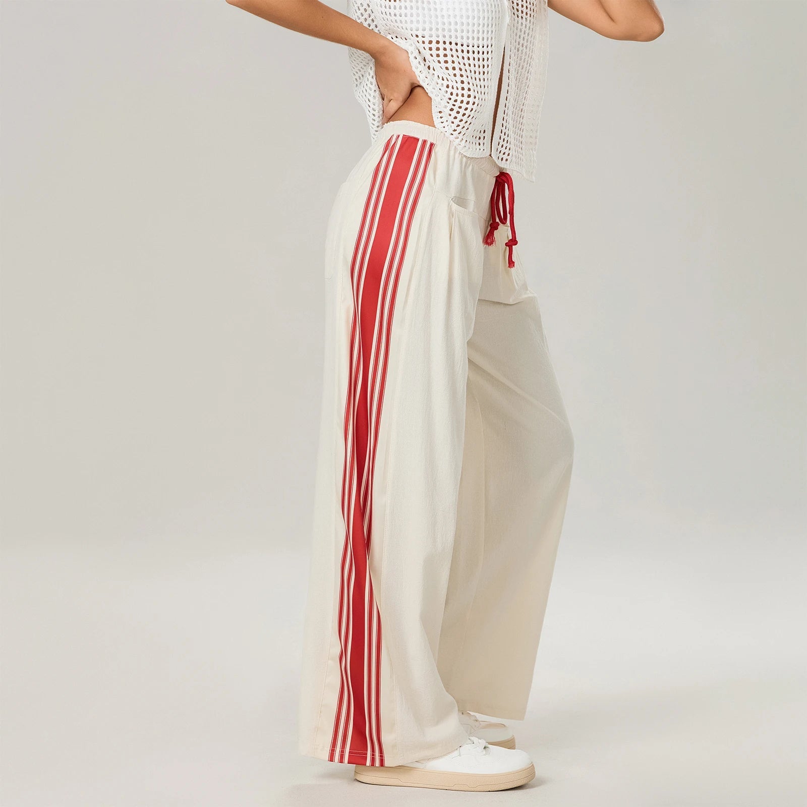 High-Waist Striped Jogger Pants for Women | Kyla