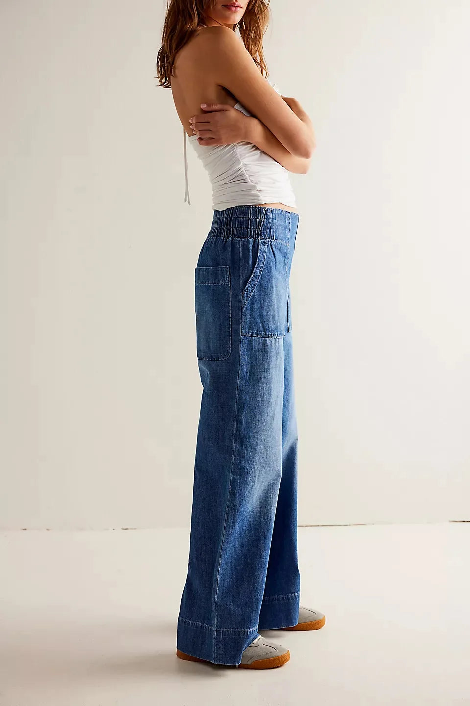 High-Waist Wide-Leg Denim Jeans for Women | Audrey