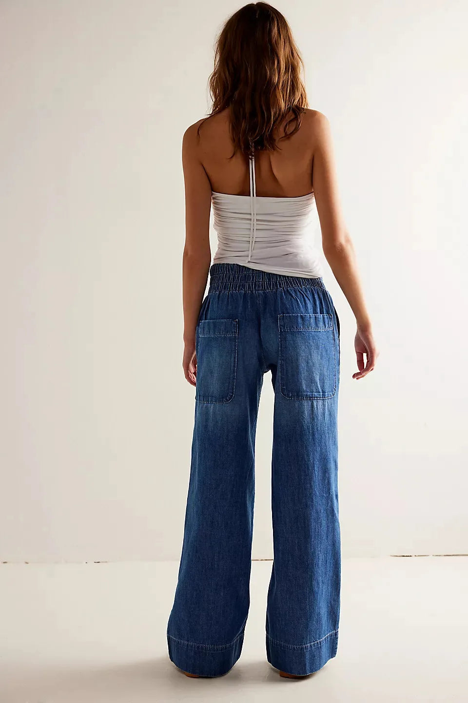 High-Waist Wide-Leg Denim Jeans for Women | Audrey