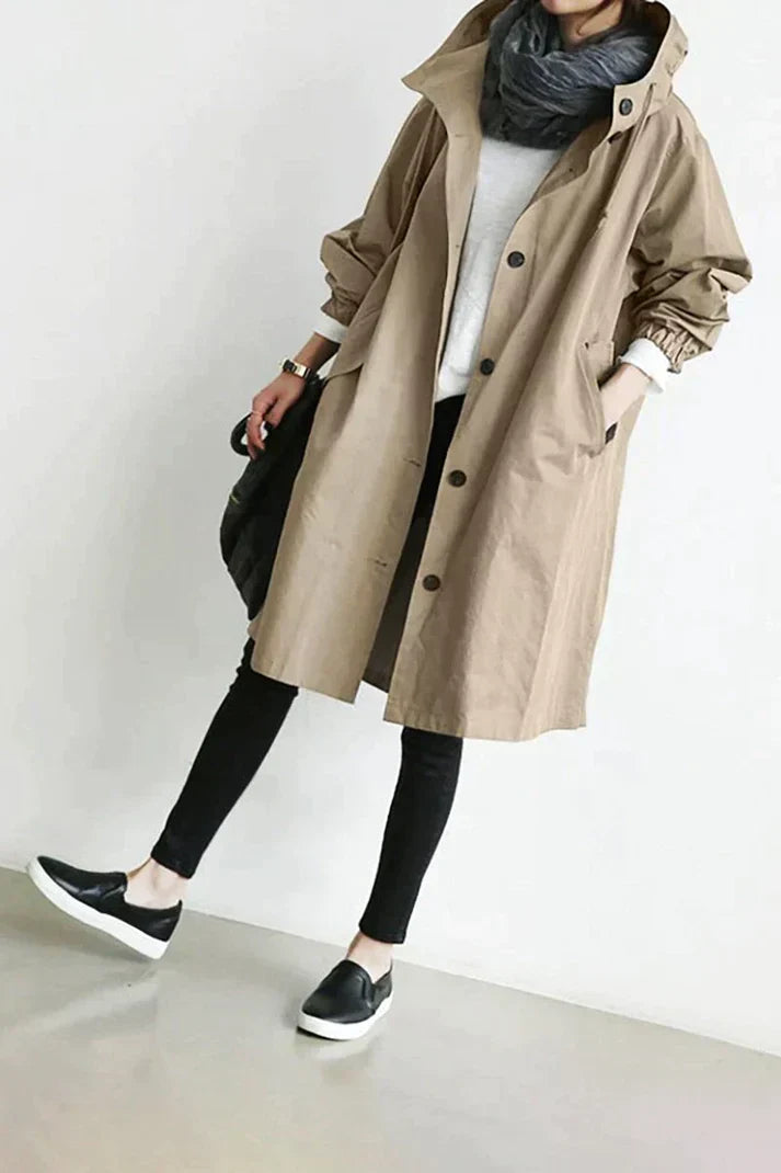 Hooded Trench Coat for Women | Anne