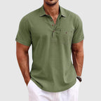 Lightweight Linen Polo Shirt for Men | Virel