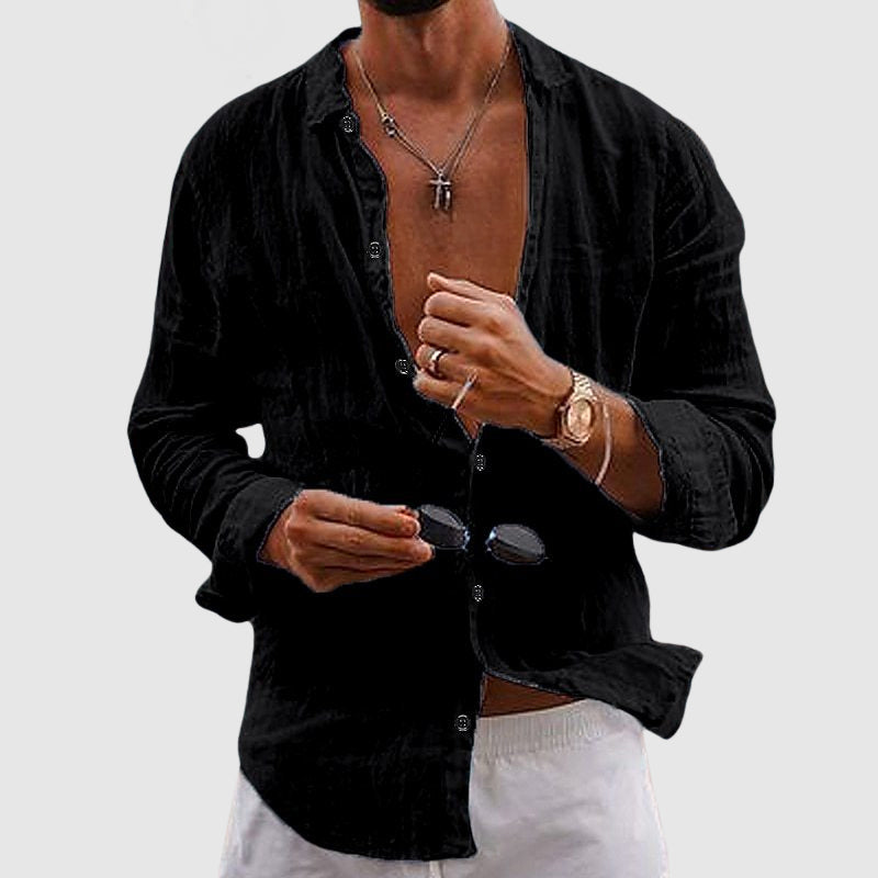Linen Button-Up Shirt for Men | Lorenzo