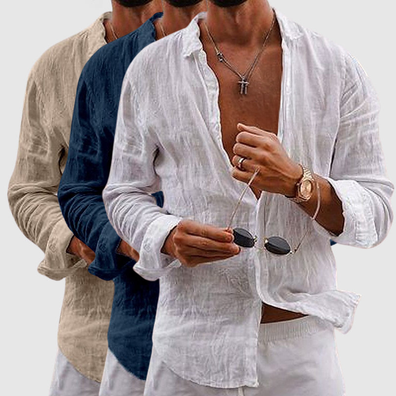 Linen Button-Up Shirt for Men | Lorenzo