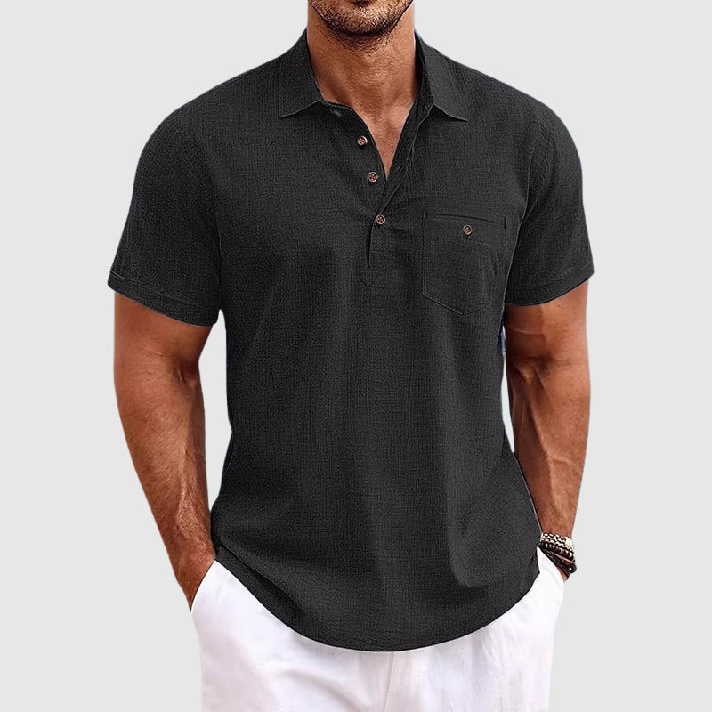Linen Polo Shirt for Men | Theodore