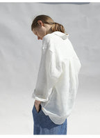 Oversized Linen Blouse for Women | Zephyra