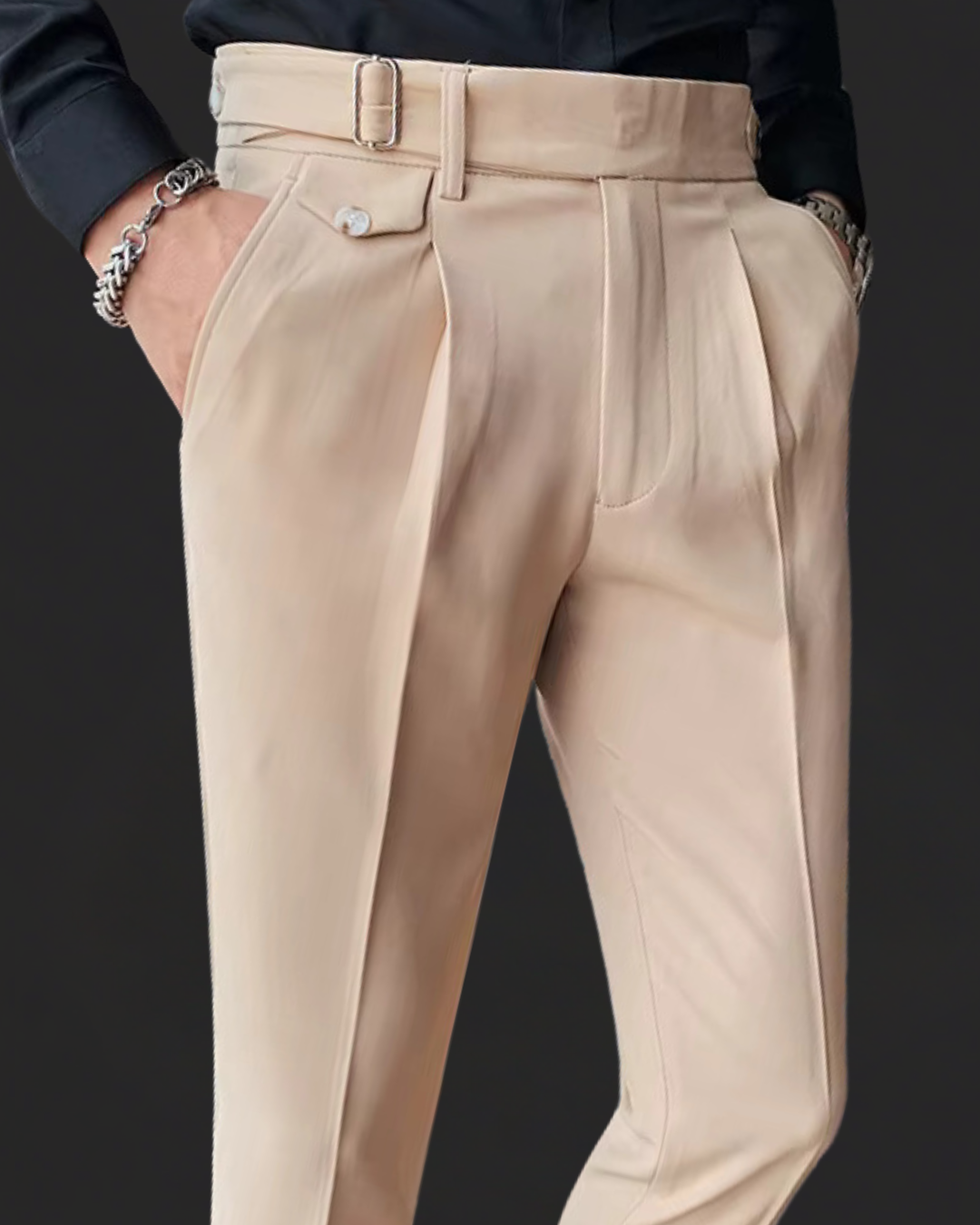 Pleated Trousers Lightweight Breathable For Men | Vellano