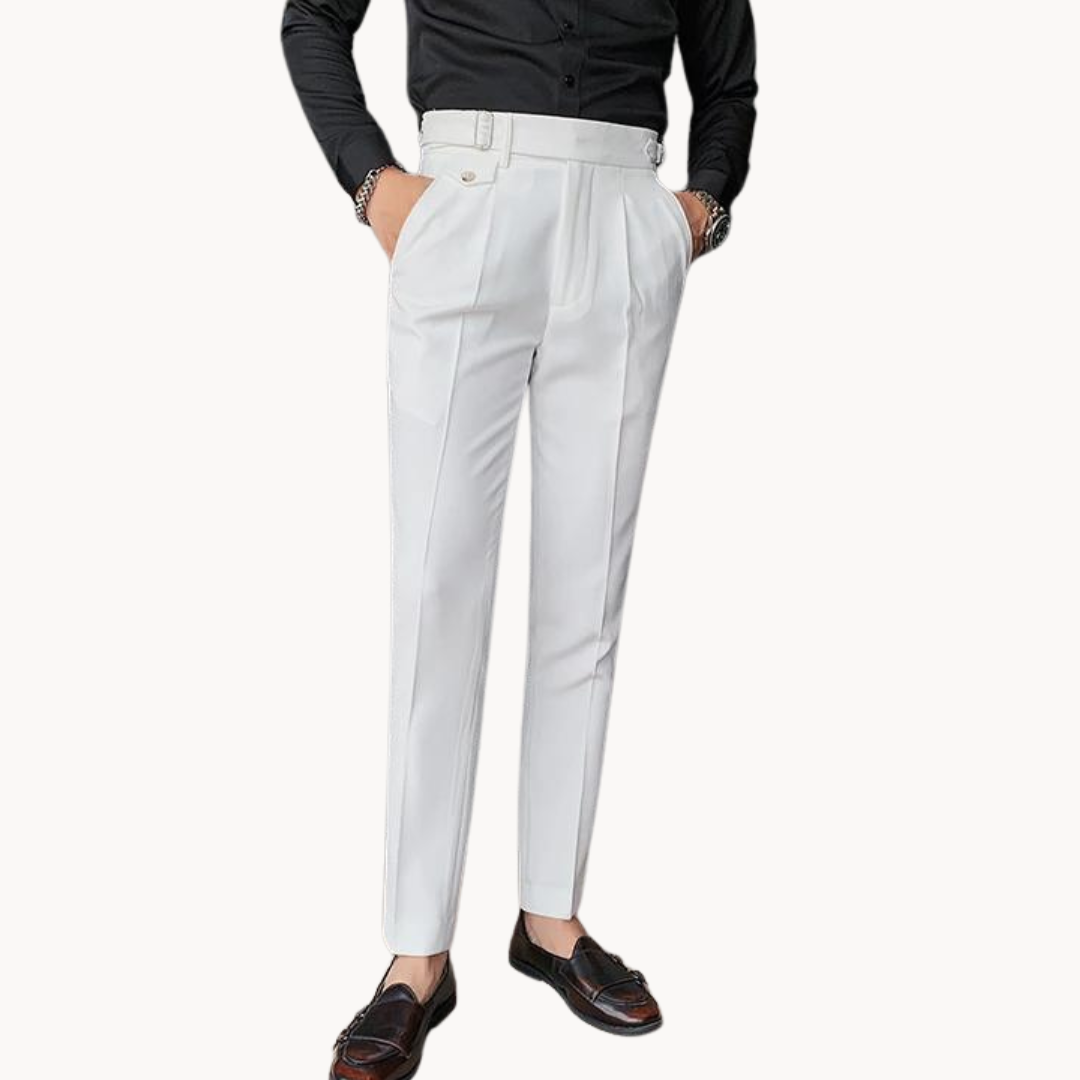 Pleated Trousers Lightweight Breathable For Men | Vellano
