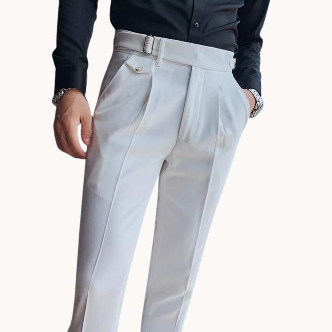 Pleated Trousers Lightweight Breathable For Men | Vellano