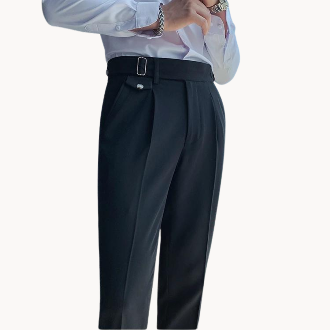 Pleated Trousers Lightweight Breathable For Men | Vellano