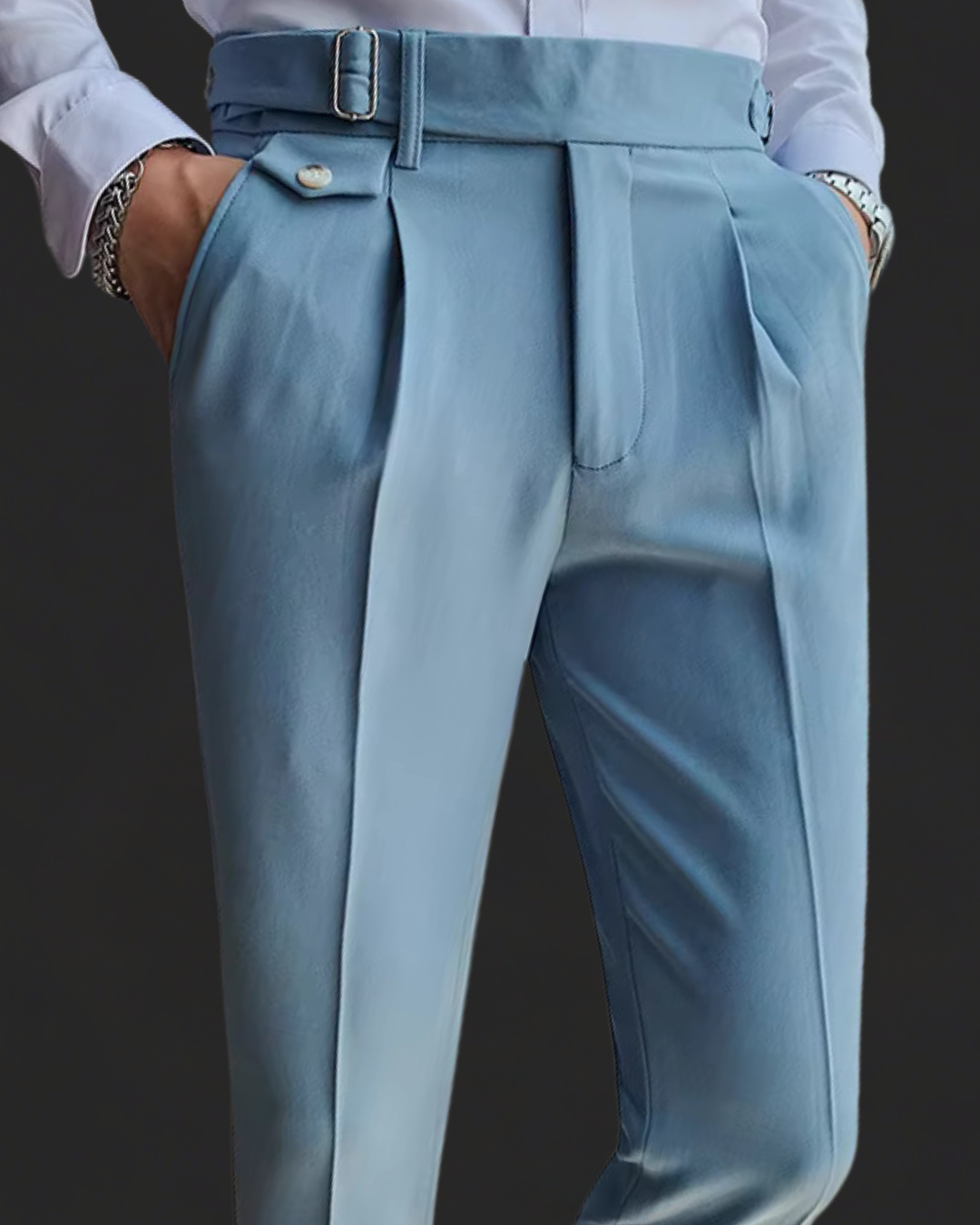 Pleated Trousers Lightweight Breathable For Men | Vellano