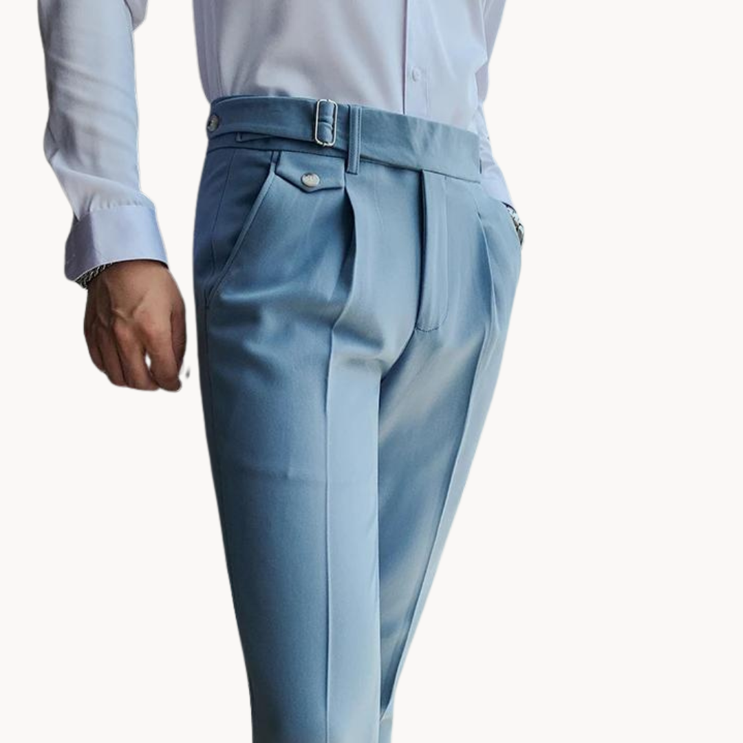 Pleated Trousers Lightweight Breathable For Men | Vellano
