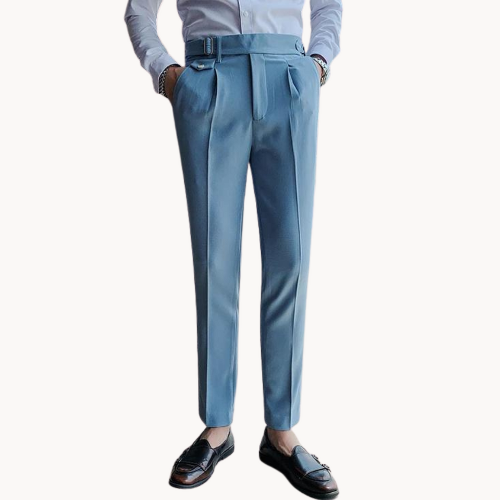 Pleated Trousers Lightweight Breathable For Men | Vellano