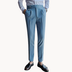 Pleated Trousers Lightweight Breathable For Men | Vellano