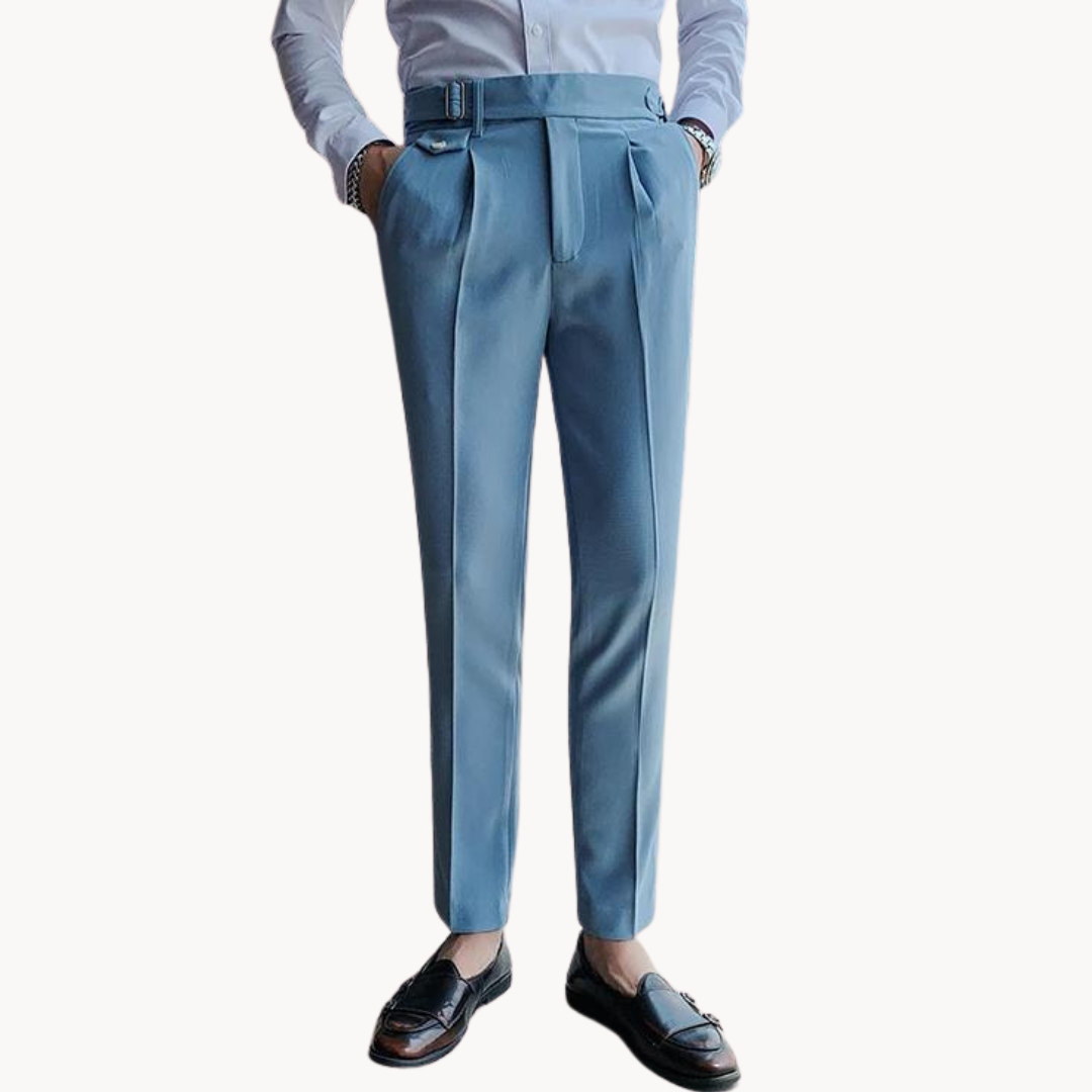 Pleated Trousers Lightweight Breathable For Men | Vellano