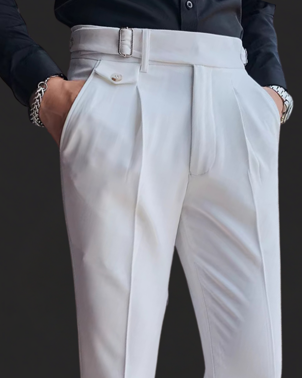 Pleated Trousers Lightweight Breathable For Men | Vellano