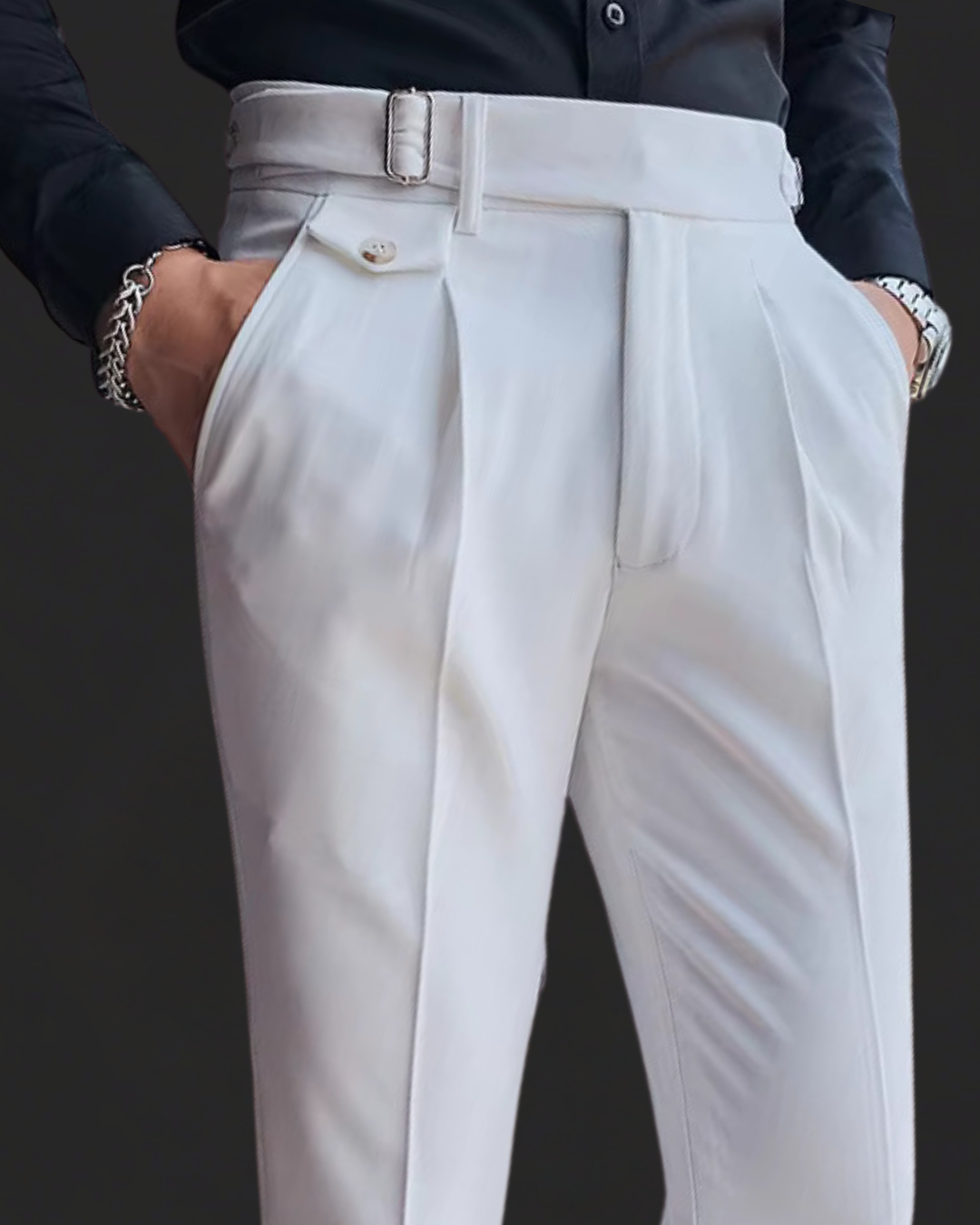Pleated Trousers Lightweight Breathable For Men | Vellano