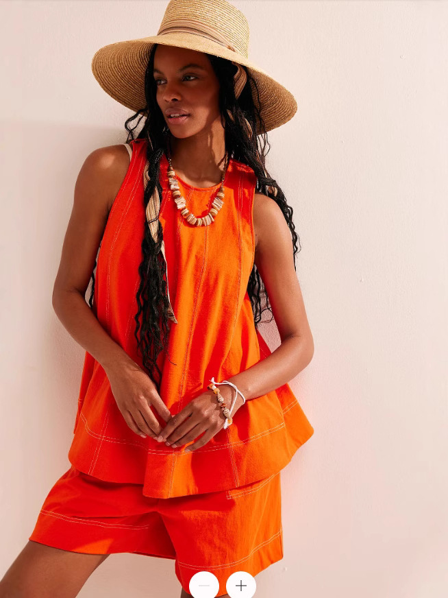 Relaxed Boxy Tank and Shorts Set for Women | Luciana