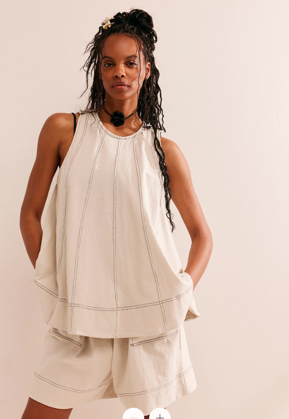 Relaxed Boxy Tank and Shorts Set for Women | Luciana
