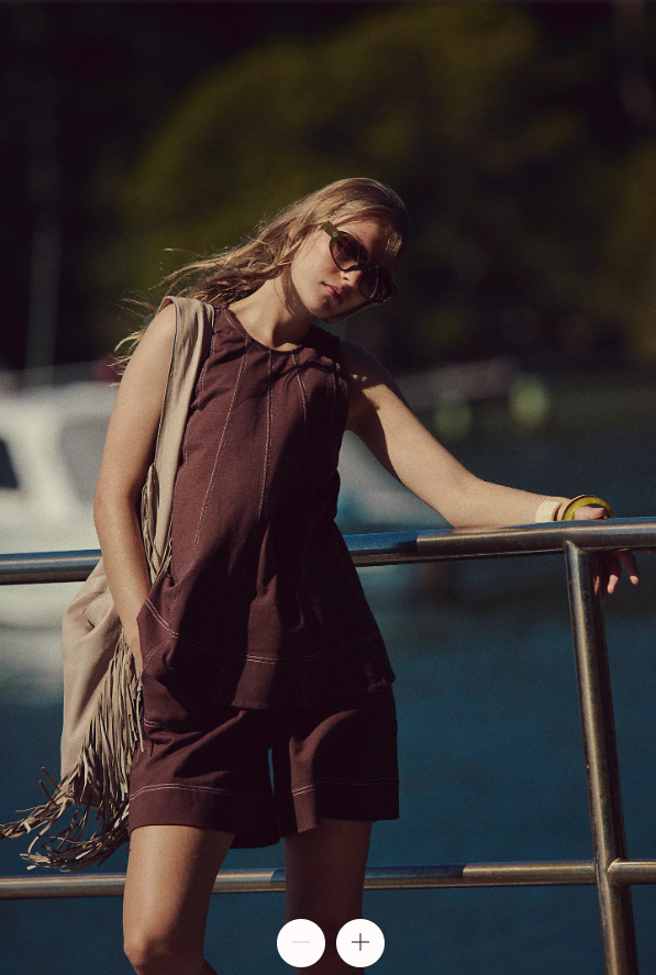 Relaxed Boxy Tank and Shorts Set for Women | Luciana