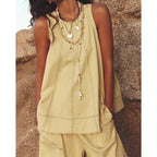Relaxed Boxy Tank and Shorts Set for Women | Luciana