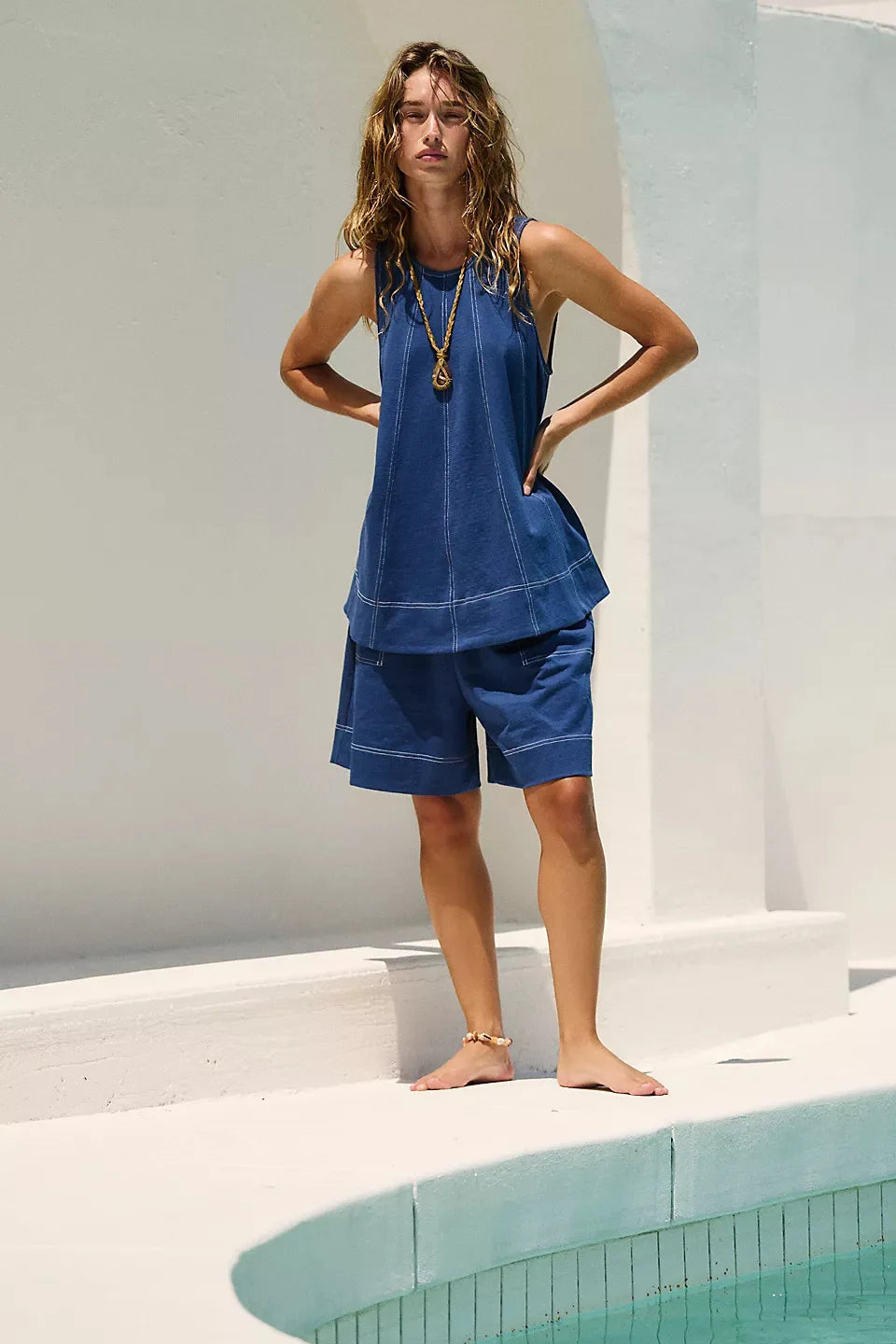 Relaxed Boxy Tank and Shorts Set for Women | Luciana