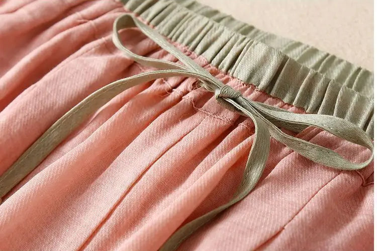 Relaxed Tapered Linen Trousers for Women | Nyvara