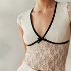 See-Through Lace Crop Top for Women | Zivara
