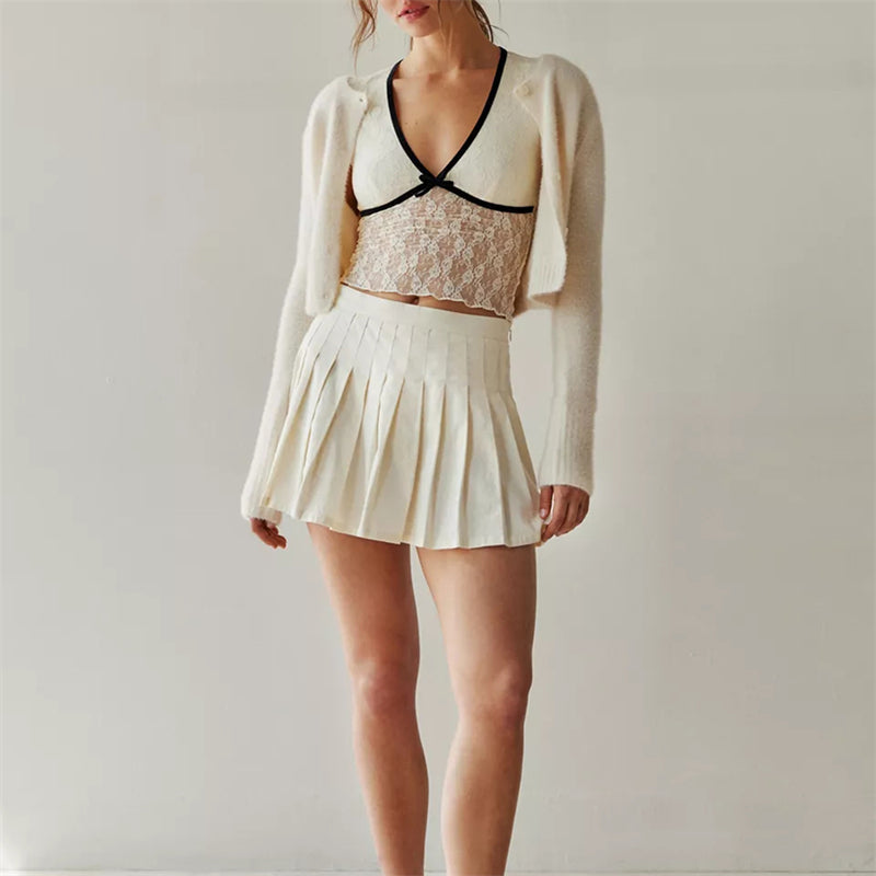 See-Through Lace Crop Top for Women | Zivara